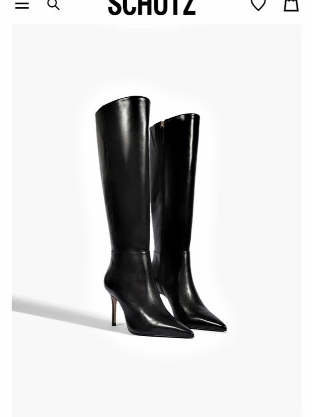 Schutz Mikki Up Boot Women's Black Over-the-Knee Boots